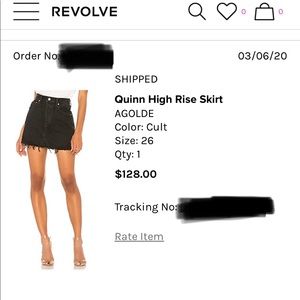 AGOLDE Quinn Denim Skirt